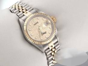 Thumbnail von Rolex Lady-Datejust Edelstahl Gelbgold 750 Diamanten Automatik Gold Stahl Damen