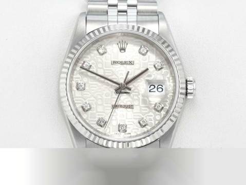  Rolex Datejust 36 36mm 16234 2003 Stahl Weissgold 750 Diamanten Automatik 