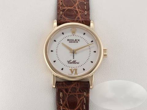  Rolex Cellini 6110 25mm Gelbgold 750 Rolex-revision: 2025 Gold Damen 18kt Yellow Gold 