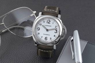 Thumbnail von Panerai Luminor Base Handaufzug Herrenuhr Edelstahl Ref. PAM00010