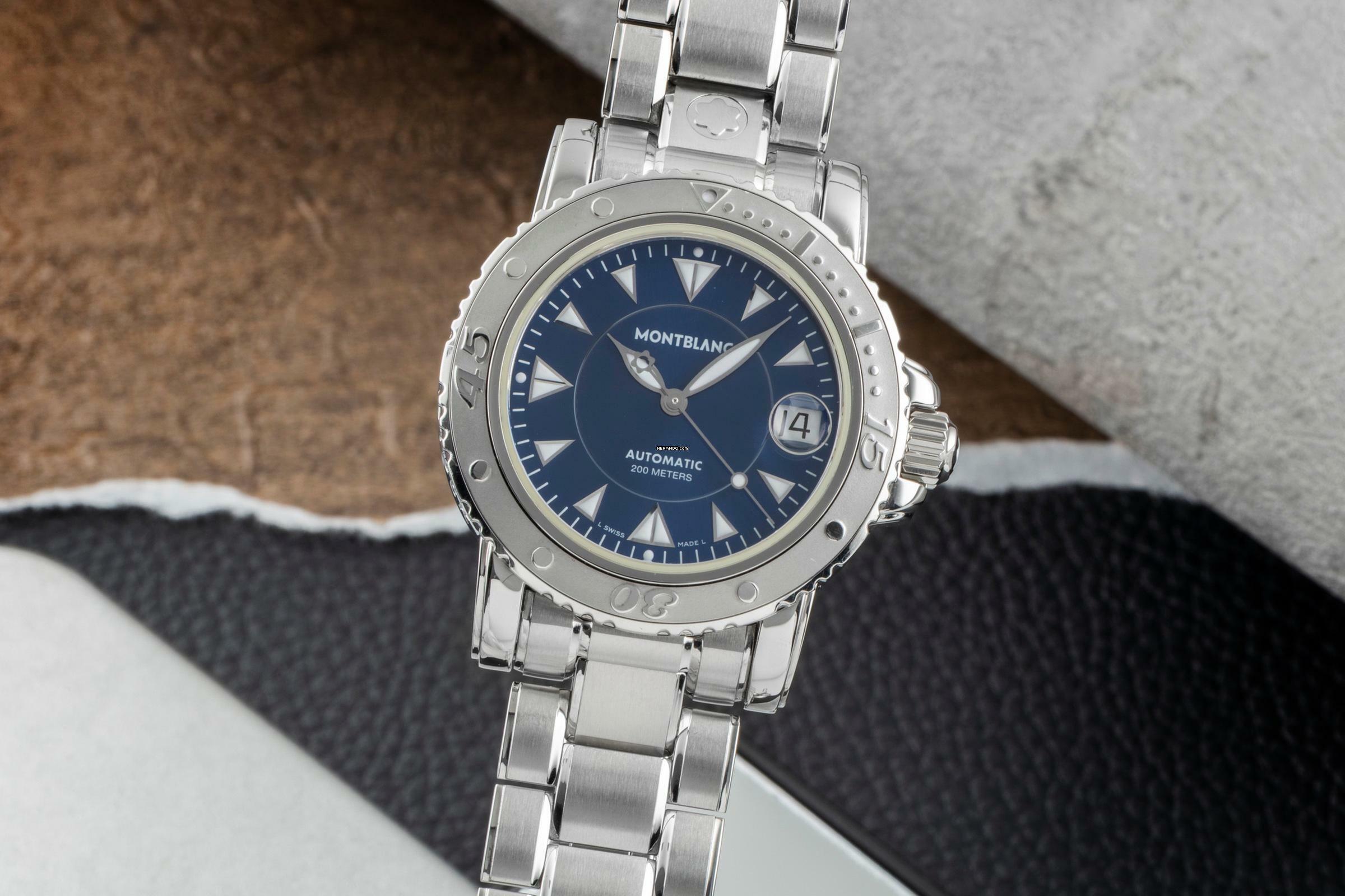 Montblanc Sport Meisterstück Automatik Edelstahl Saphirglas Ref. 7035