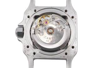 Thumbnail von Cartier Santos Lady Stahl / Gold Automatik Damenuhr Ref. 0902