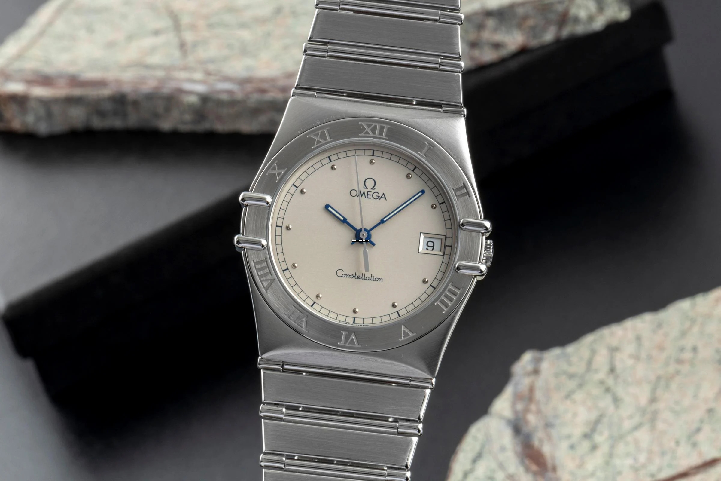 Omega Constellation Stahl Quarz Herrenuhr Ref. 396.1070 396.1080 Klassiker