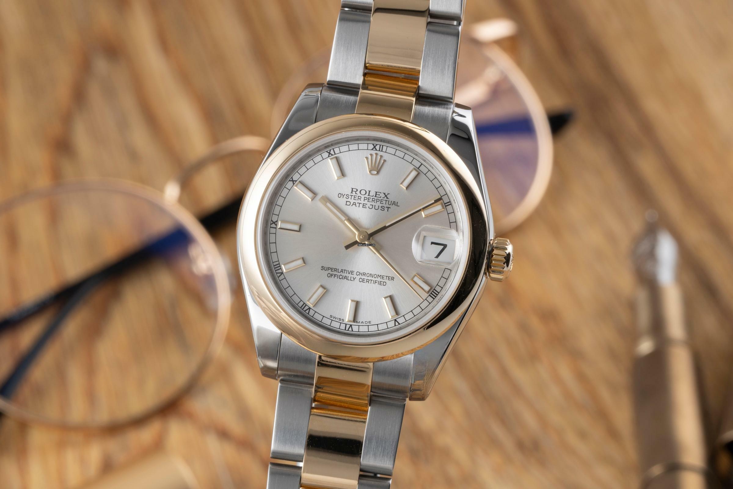 Rolex Datejust 31 Silver Dial Stahl / Gold Automatik Damen Ref. 178243 B&P 2017