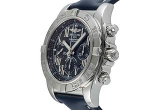 Thumbnail von Breitling Chronomat 44 Chronograph Black Dial Edelstahl Automatik Ref. AB0110
