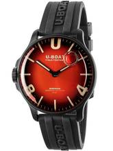 Thumbnail von U-Boat 8697/B Darkmoon Red PVD Soleil Herrenuhr 44mm 5ATM