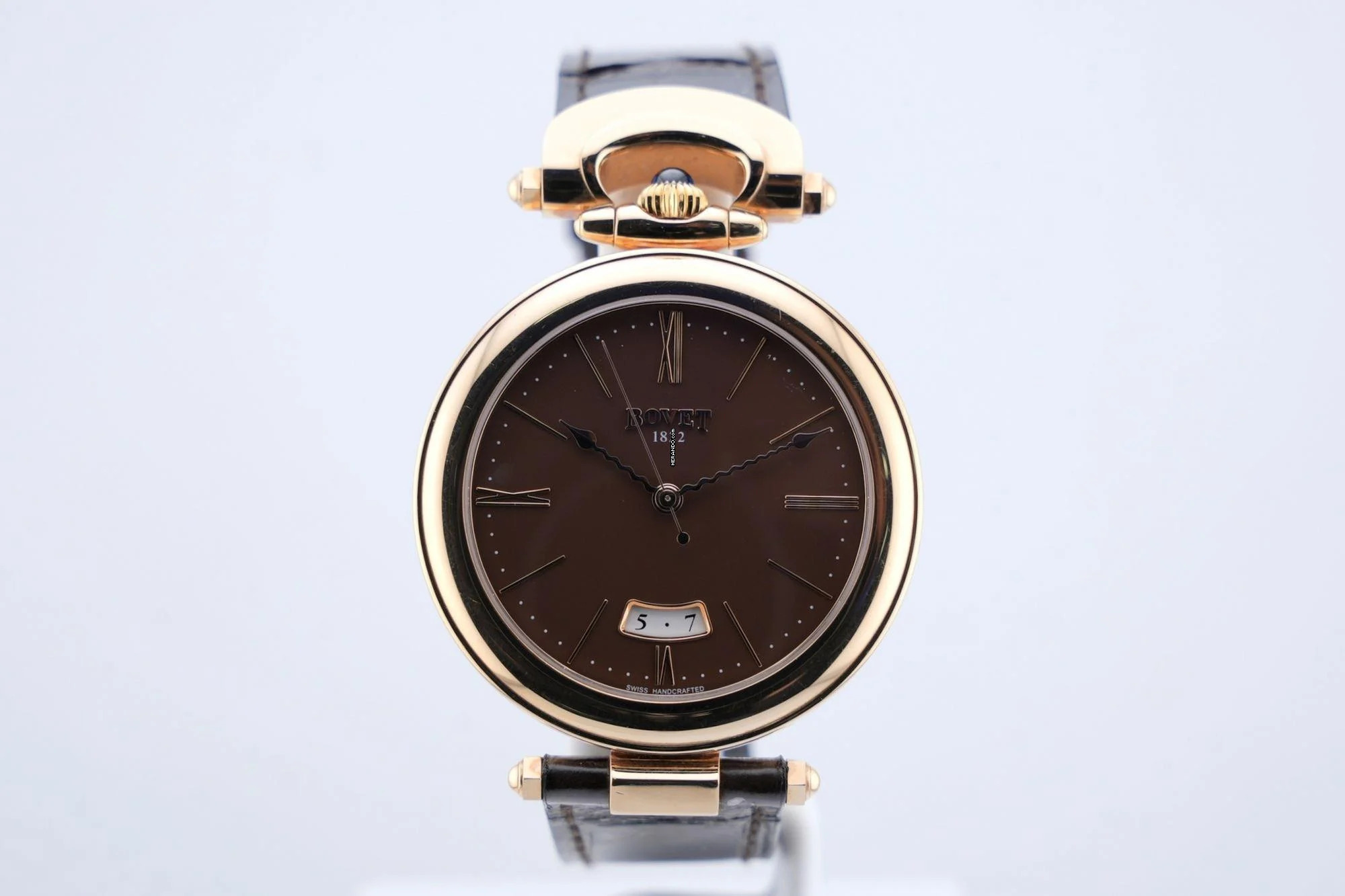 Bovet Château de Môtiers Amadeo Rose Gold - Brown Dial - With Box And Papers H42RA004