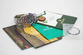 Thumbnail von Rolex GMT-Master II 16710 Faded Pepsi A-Serie Fullset aus 2000