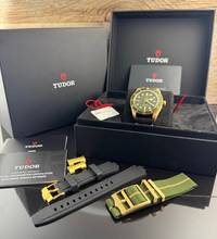 Thumbnail von Tudor Black Bay 58 Green 18K Gold Automatik 79018V Full Set - 2022