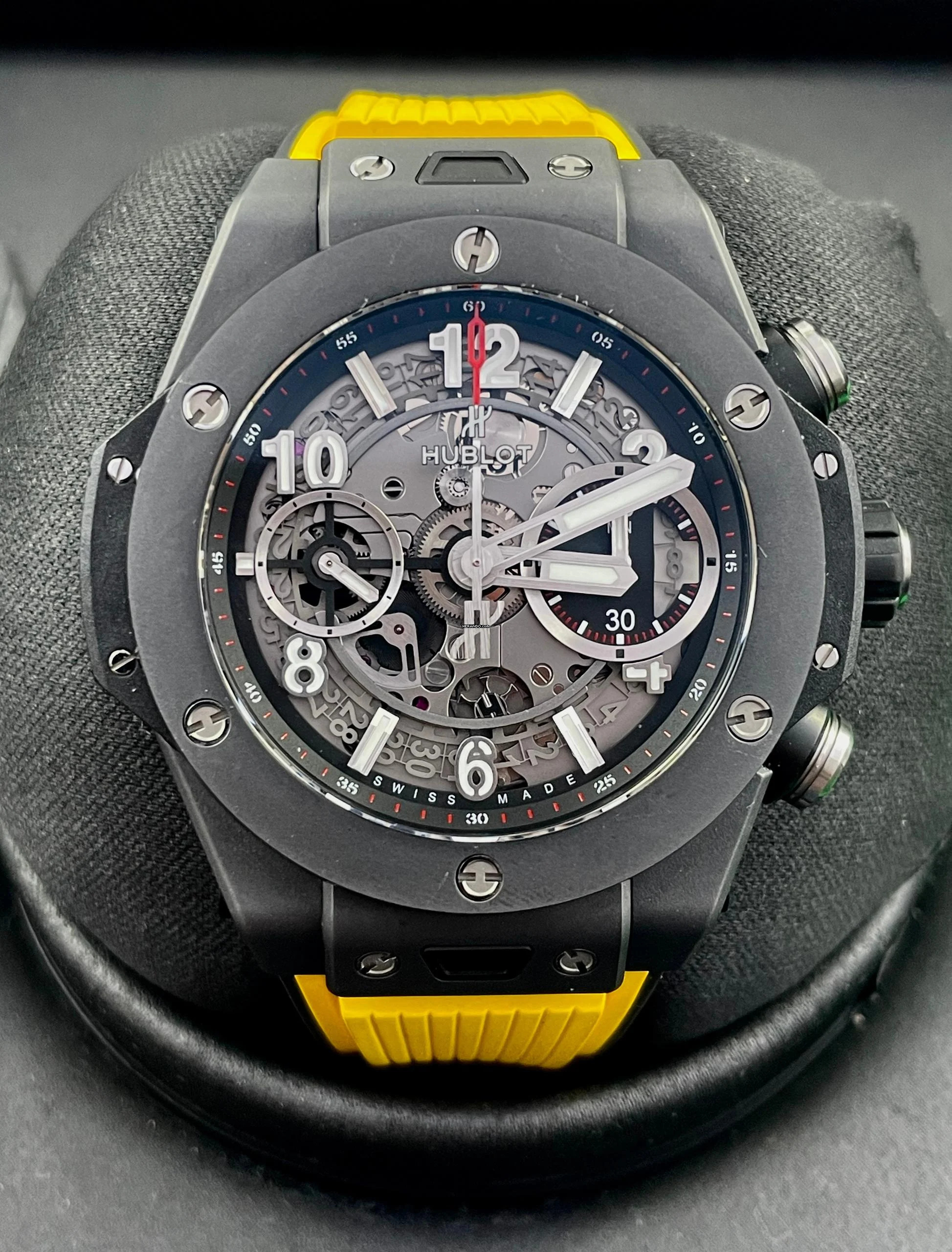 Hublot Big Bang Unico BLACK MAGIC 42mm BOX AND PAPERS Top Condition year:2020 +3 STRAPS