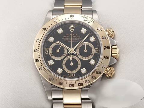  Rolex Daytona 16523 2000 Zenith Stahl Gelbgold 750 Diamanten Chronograph Gold 