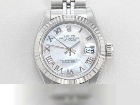  Rolex Lady-Datejust Edelstahl Weissgold 750 2005 Perlmutt Automatik Stahl Gold 
