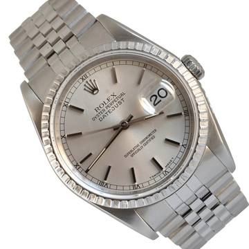  Rolex Datejust 36 16220 Soleil silver dial Full Set 
