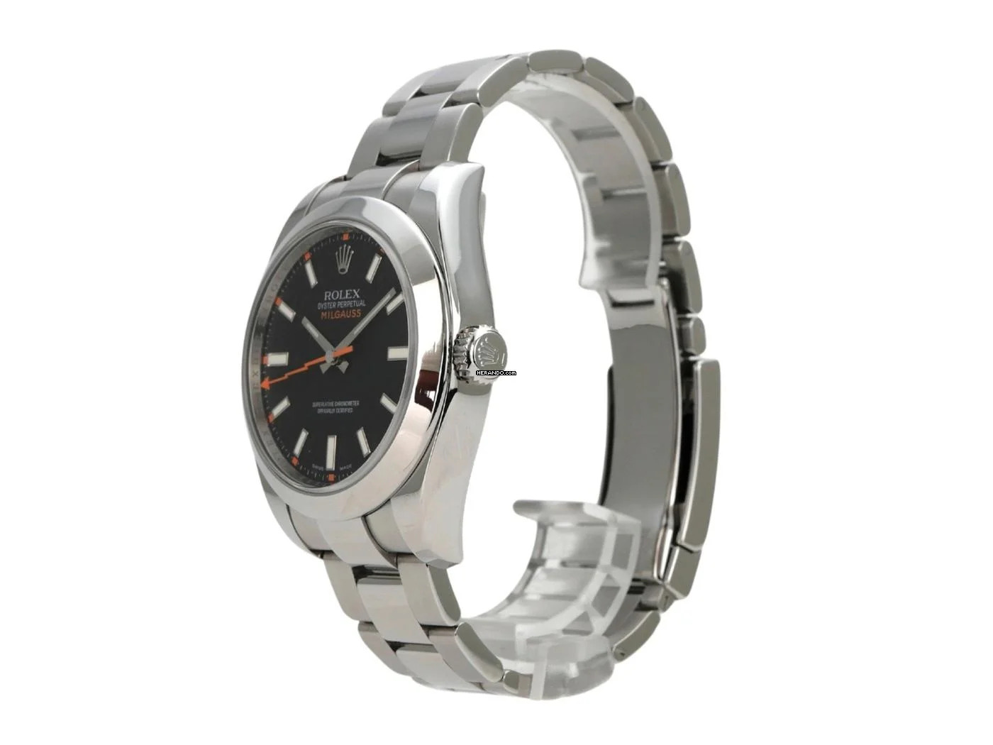 Rolex Milgauss Ref. 116400 schwarzes Zifferblatt