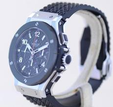 Thumbnail von Hublot Big Bang 44 mm Chronograph Stahl Keramik Racing Dial Rubber Strap 44mm B+P