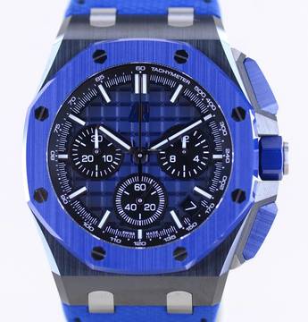  Audemars Piguet Royal Oak Offshore Chronograph 43mm Chronograph Blue Black Ceramic B+P 