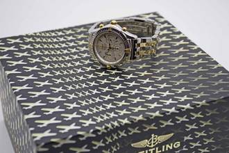 Thumbnail von Breitling Shadow Flyback Chronomat in 38 mm Stahl/Gold LC100 Fullset neuer Service