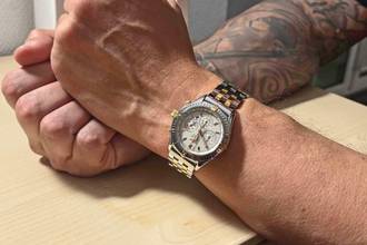 Thumbnail von Breitling Shadow Flyback Chronomat in 38 mm Stahl/Gold LC100 Fullset neuer Service