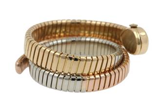 Thumbnail von Bulgari Serpenti Tubogas Serpenti 18K Tri Color Gold Juvenia Vintage