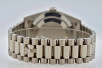 Thumbnail von Rolex Day-Date 40 Oyster Perpetual Day Date 40 18k White Gold 228239 Tapestry Grey Dial