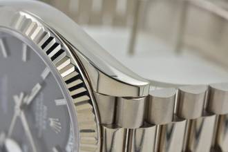 Thumbnail von Rolex Day-Date 40 Oyster Perpetual Day Date 40 18k White Gold 228239 Tapestry Grey Dial