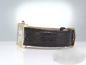 Thumbnail von Cartier Tank Solo Großes Modell Edelstahl Gelbgold 750 W5200004 2019 Stahl Gold