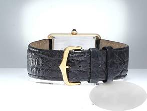 Thumbnail von Cartier Tank Solo Großes Modell Edelstahl Gelbgold 750 W5200004 2019 Stahl Gold