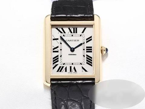  Cartier Tank Solo Großes Modell Edelstahl Gelbgold 750 W5200004 2019 Stahl Gold 