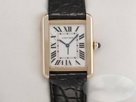  Cartier Tank Solo Lady Tank Solo Edelstahl Gelbgold 750 2021 W5200002 Stahl Gold Damen 