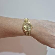 Thumbnail von Rolex Lady-Datejust Presidente Bark Finish Full Gold 26mm Autom. Completo