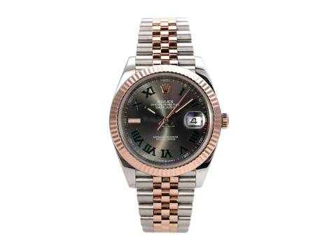  Rolex Datejust 41 Edelstahl Everose-Gold 126331 Slate Römisch Jubile-Band 