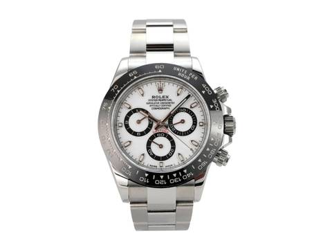  Rolex Daytona Edelstahl Ref. 116500LN Zifferblatt Weiß 