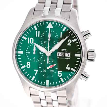  IWC Fliegeruhr Chronograph Pilot Chronograph 43 Green – IW378006– NEW & Unworn – 12/2025 Full Set 