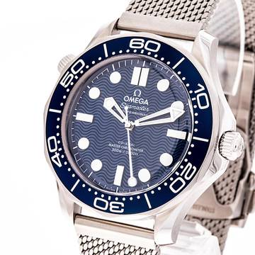  Omega Seamaster Diver 300 M Bond Blue – 210.30.42.20.03.002 – NEW & Unworn – 12/2025 Full Set 
