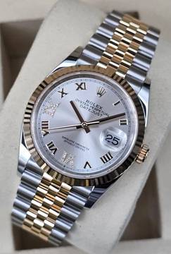  Rolex Datejust 36 36mm 126233-0031 Silver diamond-set dial Jubilee Unworn New Condition 10-2025 