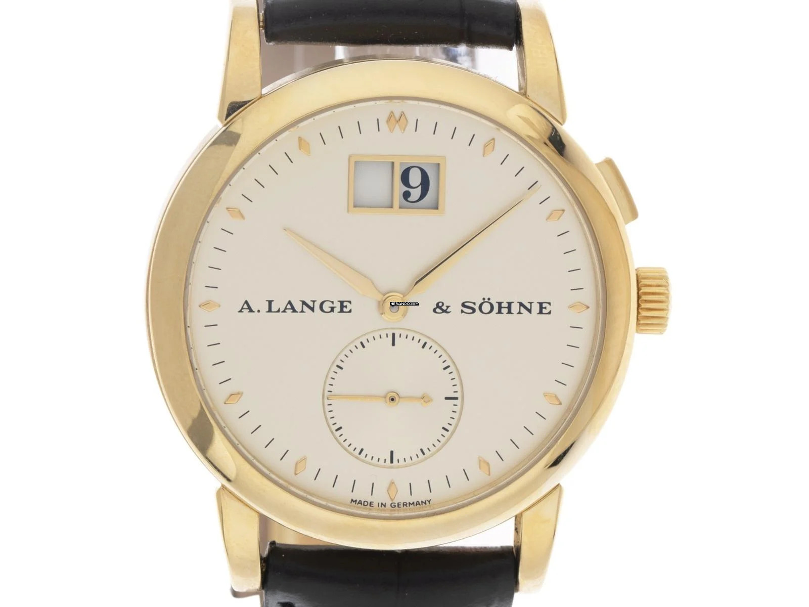 A. Lange & Söhne Saxonia Großdatum Ref.105.022 2007 Original Box sehr gut Vintage