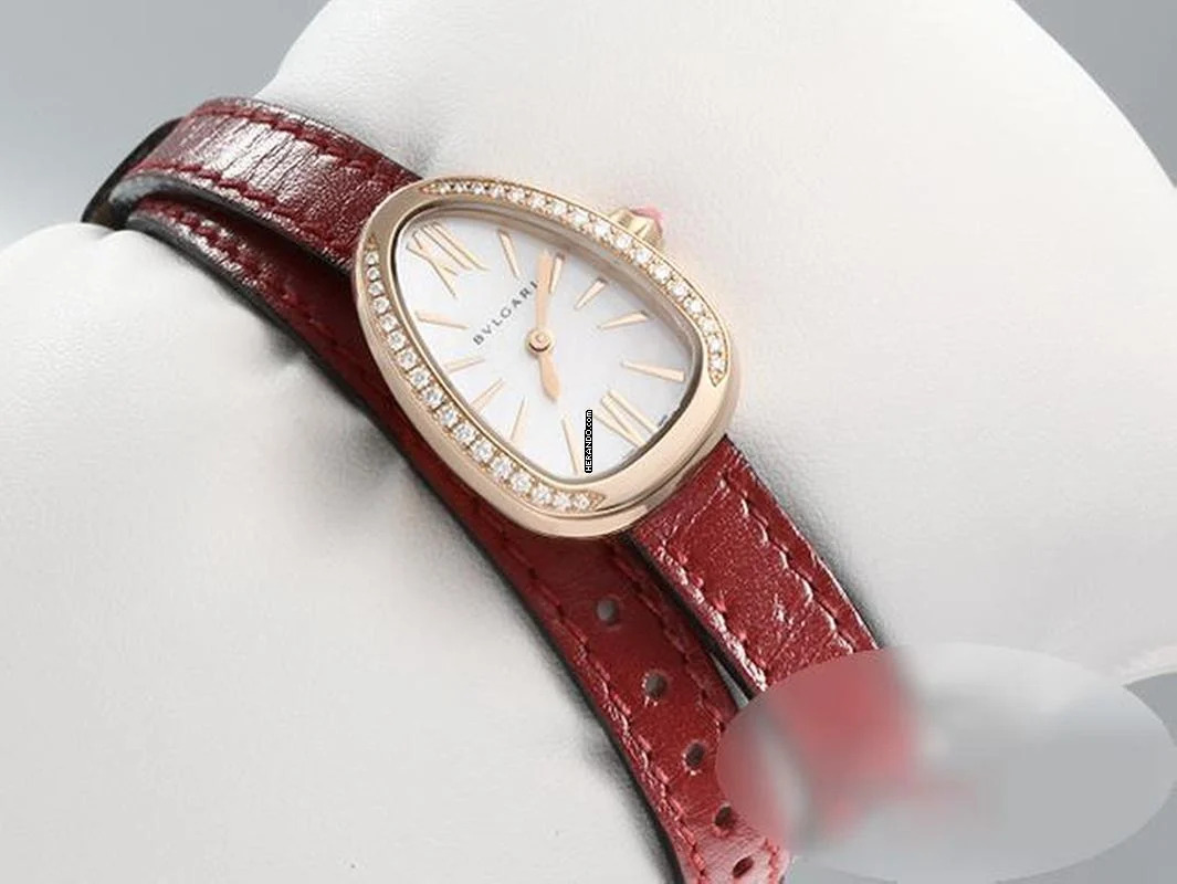 Bulgari Serpenti Rosegold 750 102727 Diamanten Perlmutt Gold Damen