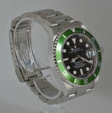 Thumbnail von Rolex Submariner Date 16610LV MK1 Kermit Fat Four bezel Full Set TOP Condition