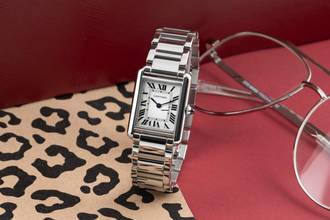 Thumbnail von Cartier Tank Must de Cartier Stahl Damenuhr Ref. WSTA0051 Box & Papiere 2021