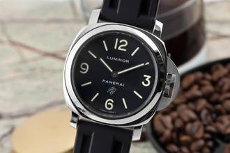Thumbnail von Panerai Luminor Base Logo Stahl Handaufzug Herrenuhr Ref. PAM01000