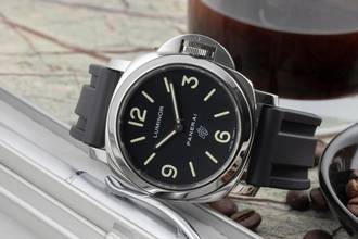 Thumbnail von Panerai Luminor Base Logo Stahl Handaufzug Herrenuhr Ref. PAM01000