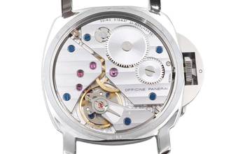 Thumbnail von Panerai Luminor Base Logo Stahl Handaufzug Herrenuhr Ref. PAM01000