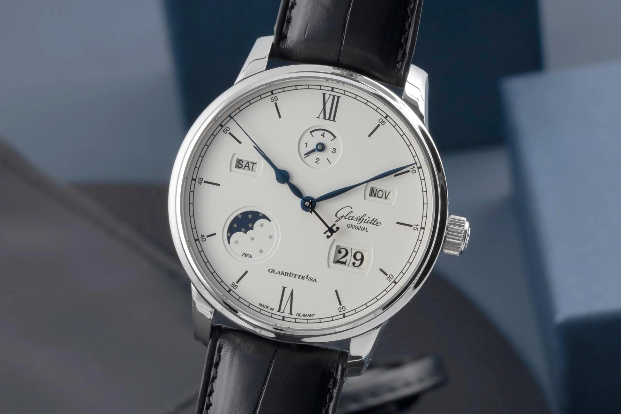 Glashütte Original Senator Excellence Ewiger Kalender Ref. 1-36-02-01-02-30 B&P 2019