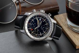 Thumbnail von Breitling Navitimer World GMT Chronograph Automatik Ref. A24322 Klassiker B&P