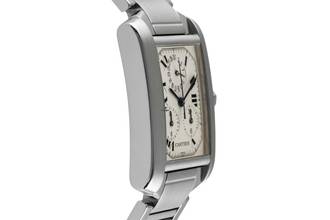 Thumbnail von Cartier Tank Française Chronograph Edelstahl Quarz Herrenuhr Ref. W51001Q3