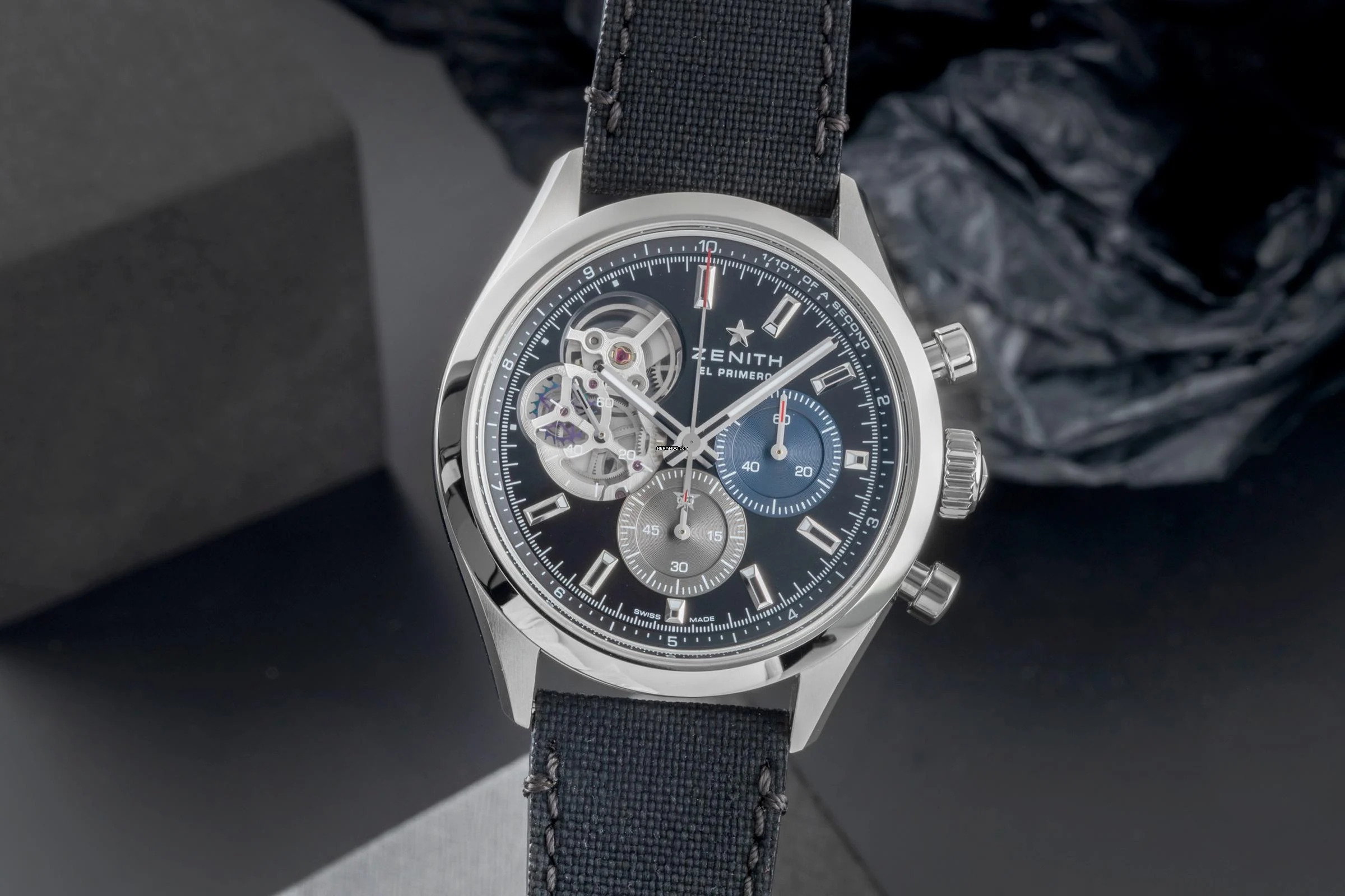 Zenith Chronomaster Open Stahl Automatik Ref. 03.3300.3604/21.C822 B&P 2024