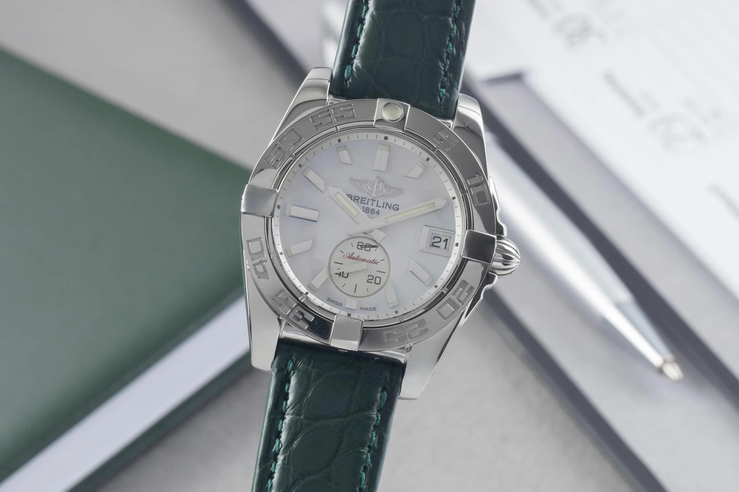 Breitling Galactic 36 MOP Dial Edelstahl Automatik Damenuhr Ref. A37330