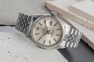 Thumbnail von Rolex Datejust 36 Stahl / Weissgold Automatik Herrenuhr Ref. 16014 Klassiker