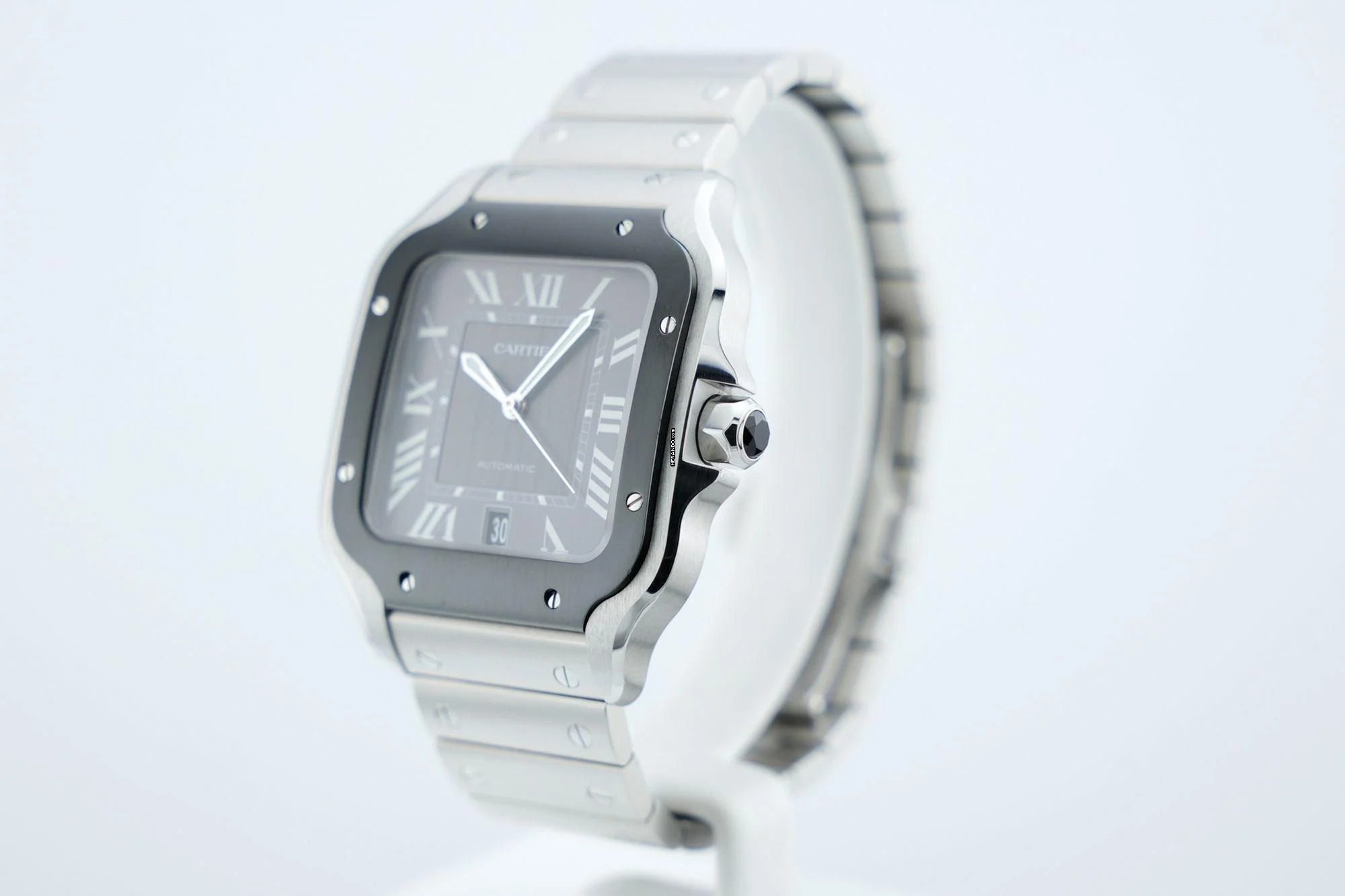Cartier Santos Large - Box+Papers - Cartier Warranty Until 2029 - Additional Rubber Strap WSSA0037 2021