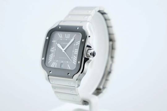  Cartier Santos Large - Box+Papers - Cartier Warranty Until 2029 - Additional Rubber Strap WSSA0037 2021 